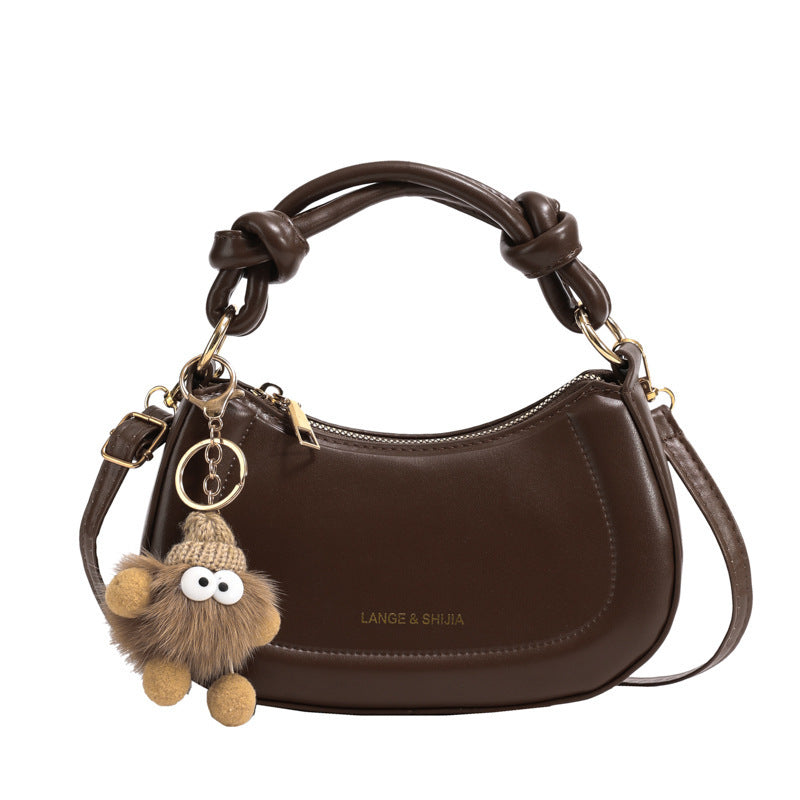 Fashion Solid Color Crossbody Shoulder Bag