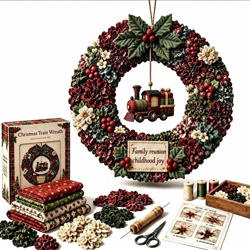 DIY Fabric Christmas Wreath Craft Kit