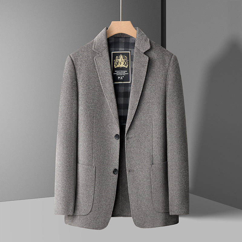 Double-Faced Wool Business Coat