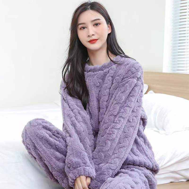 Womens Fleece Lined Pajama Set