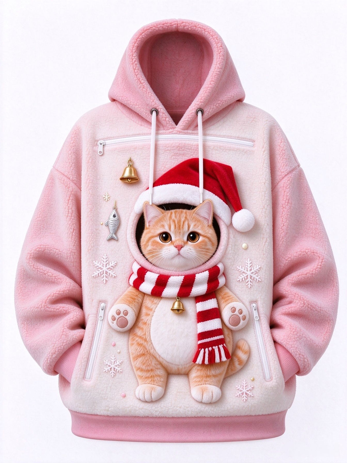 Christmas Hooded Fleece Sweatshirt