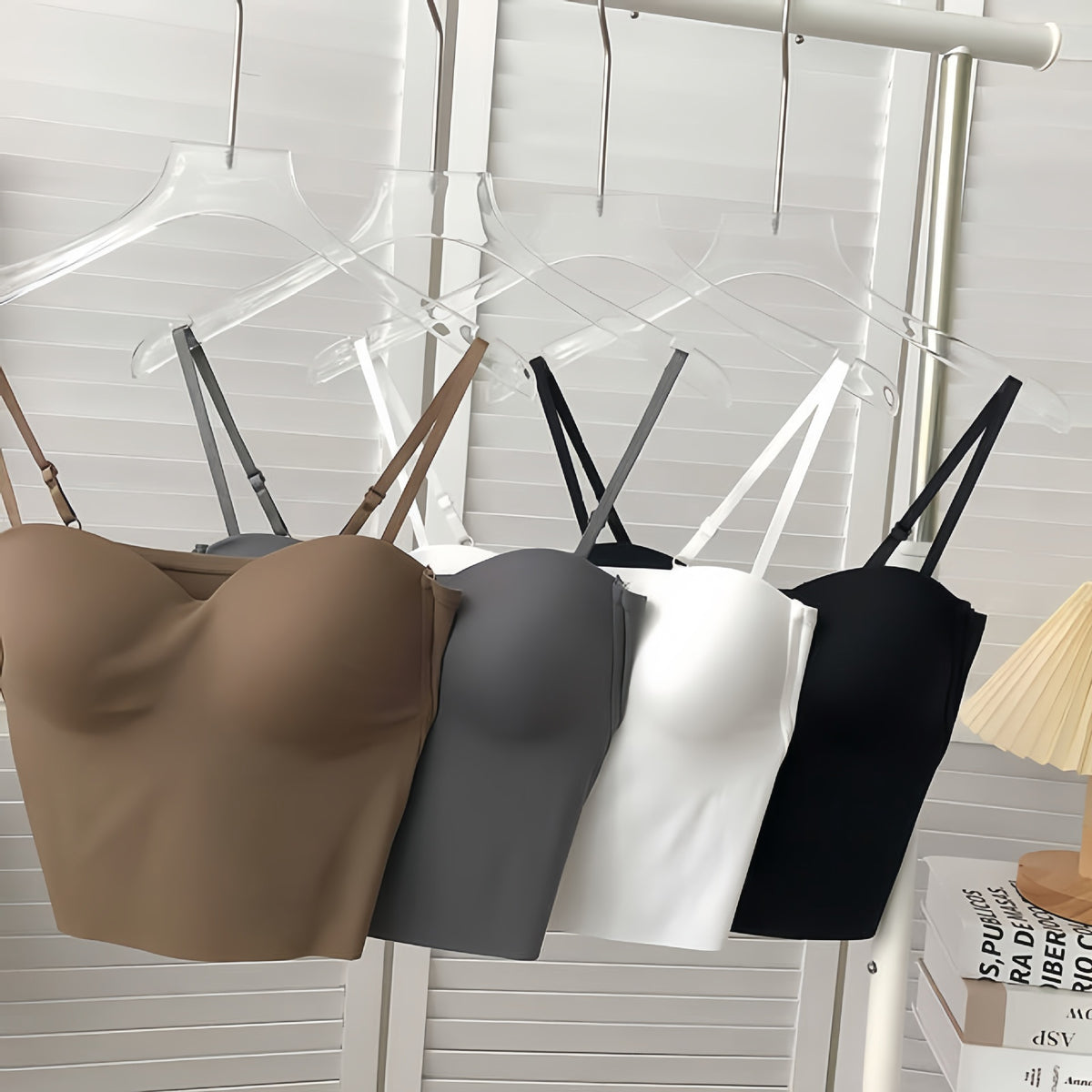 Adjustable Strap Camisole with Built-in Padding