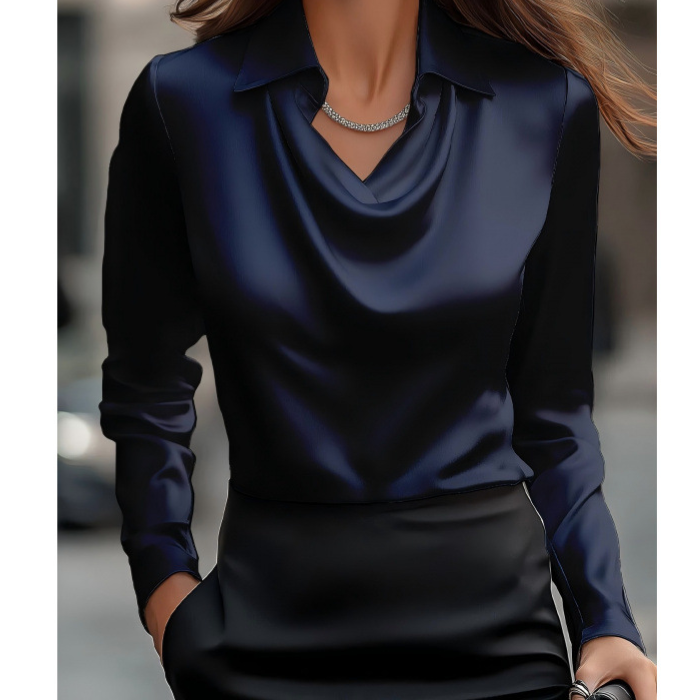 Women Elegant Commute Shirt Office Casual Blouse