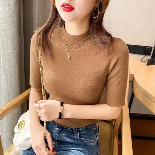 Inner layer of the top is a thin knitted sweater.