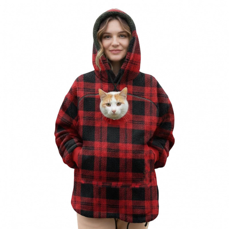 Hooded Sweater Hoodie Loose Casual Warm Sweater