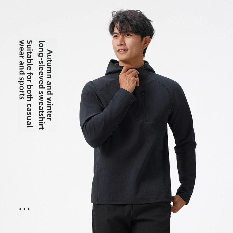 Men's Long Sleeve Hooded Sweater