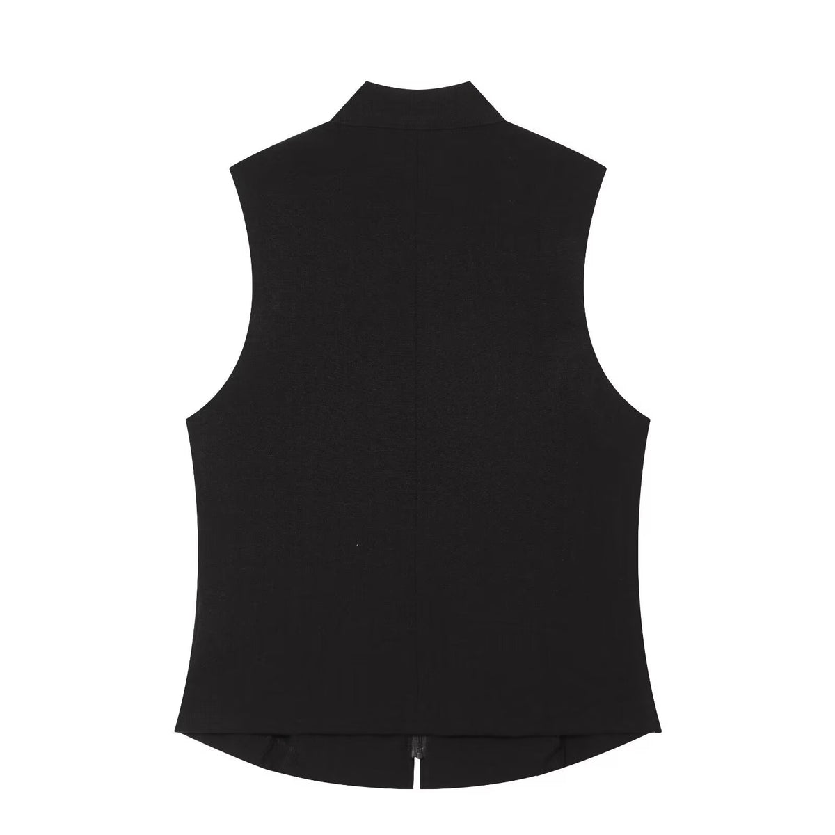 Sleeveless Double-Breasted Shirt