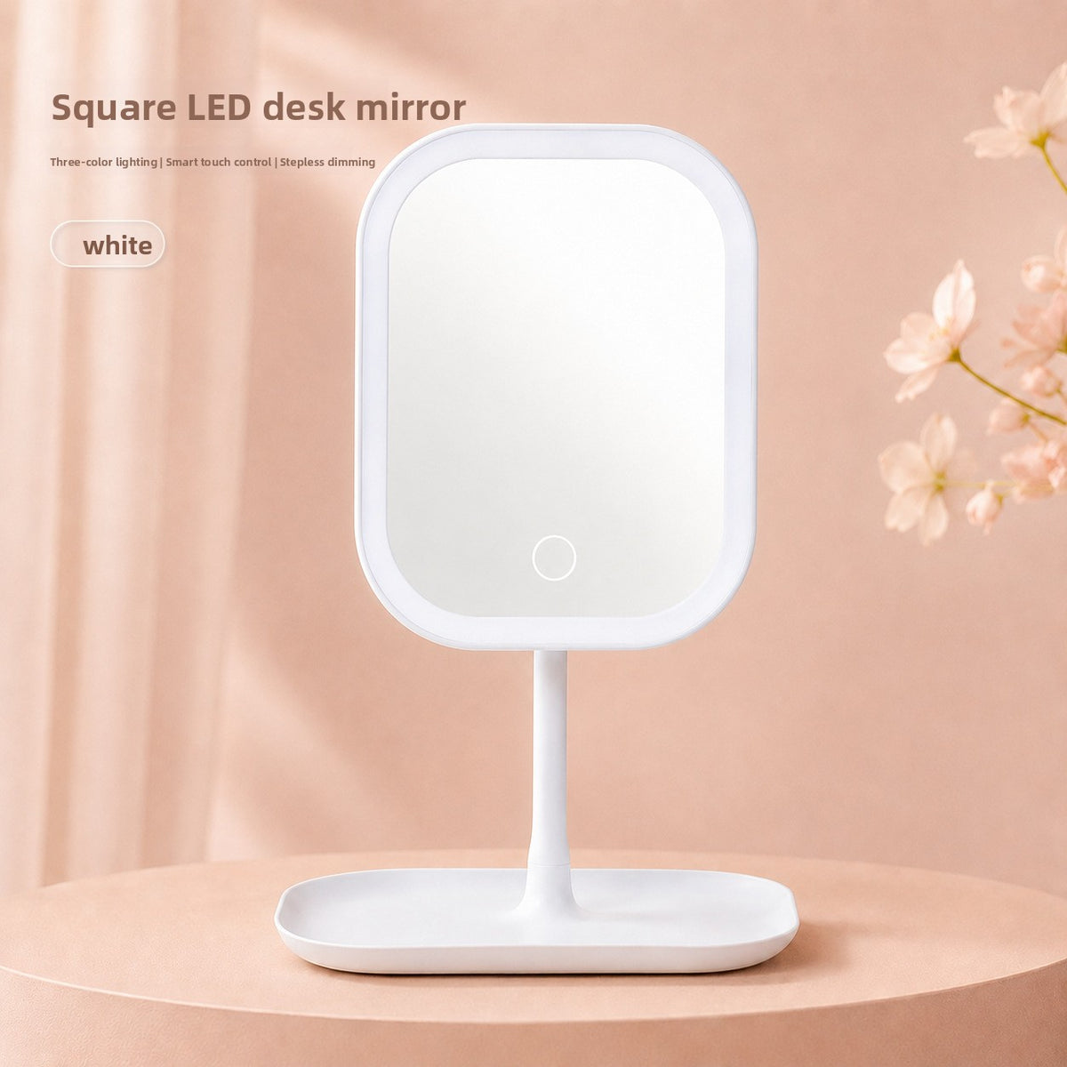 LED Desktop Smart Makeup Mirror with Lights