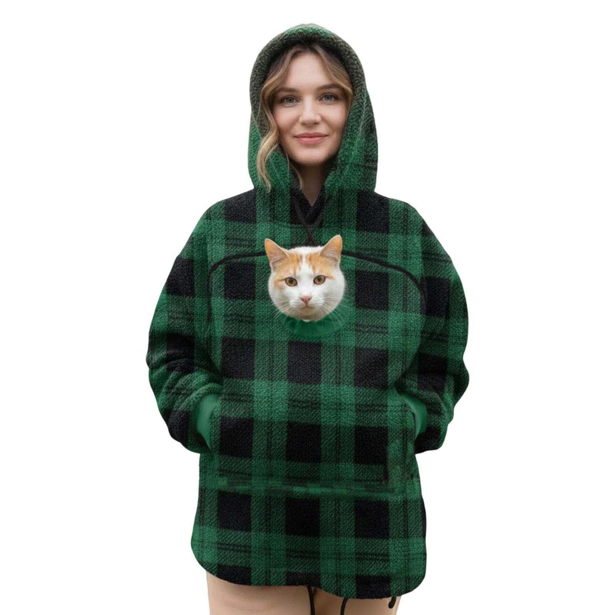 Hooded Sweater Hoodie Loose Casual Warm Sweater