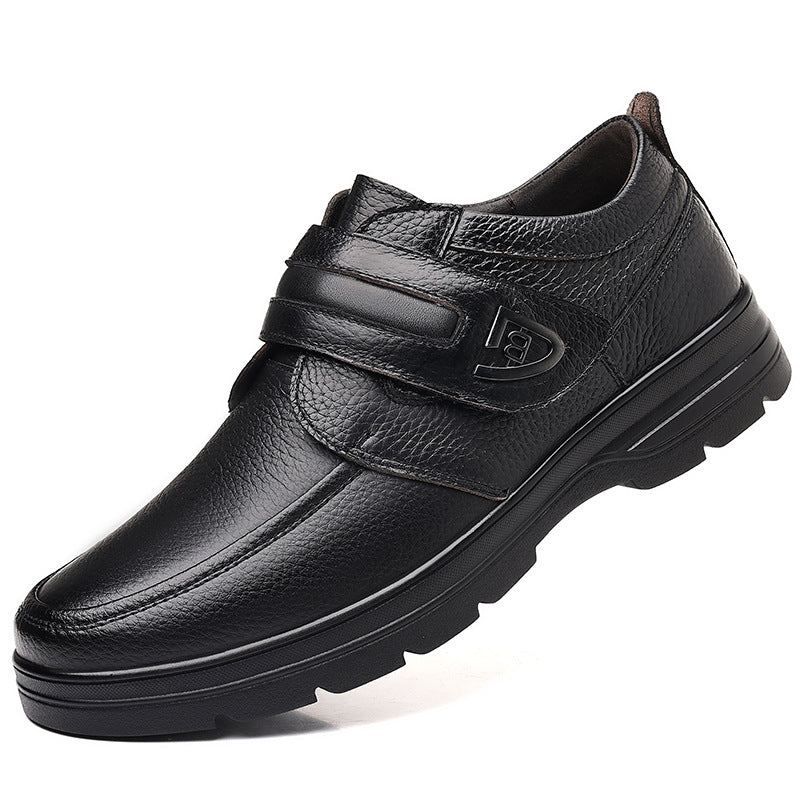 Mens Genuine Leather Slip-On Casual Shoes