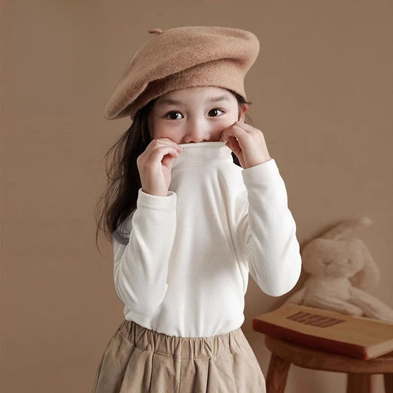 Girl's Half-Collar Top