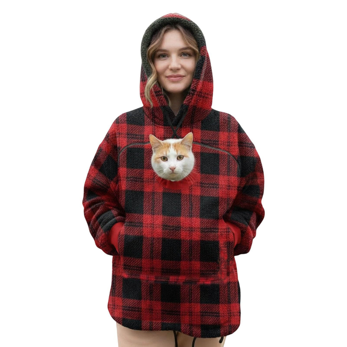 Hooded Sweater Hoodie Loose Casual Warm Sweater