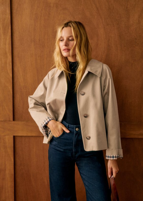 Womens Button Front Lapel Jacket