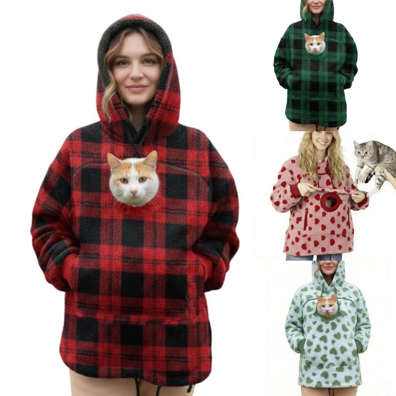 Hooded Sweater Hoodie Loose Casual Warm Sweater