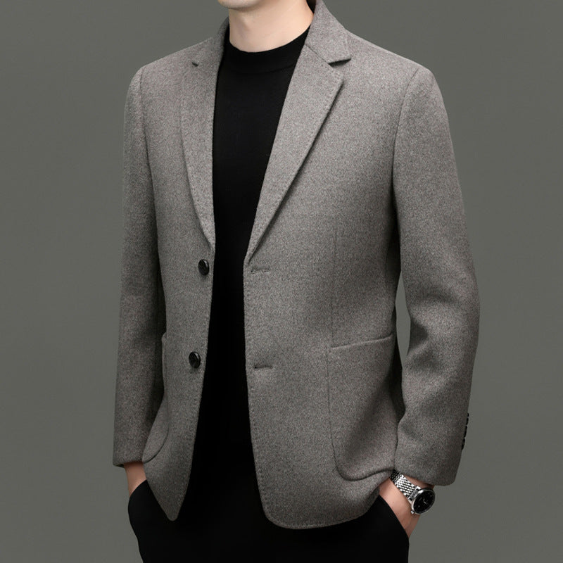 Double-Faced Wool Business Coat