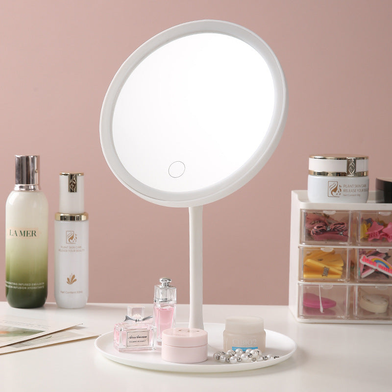 Vanity mirror with lamp