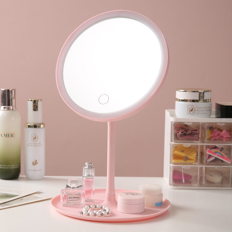 Vanity mirror with lamp
