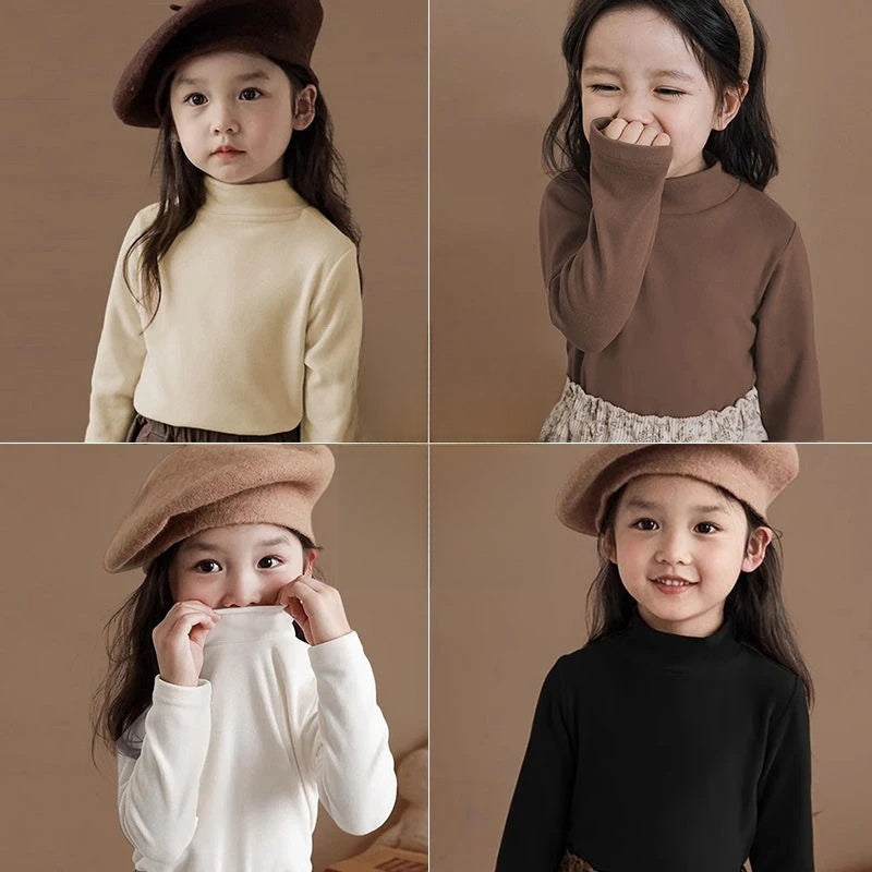 Girl's Half-Collar Top