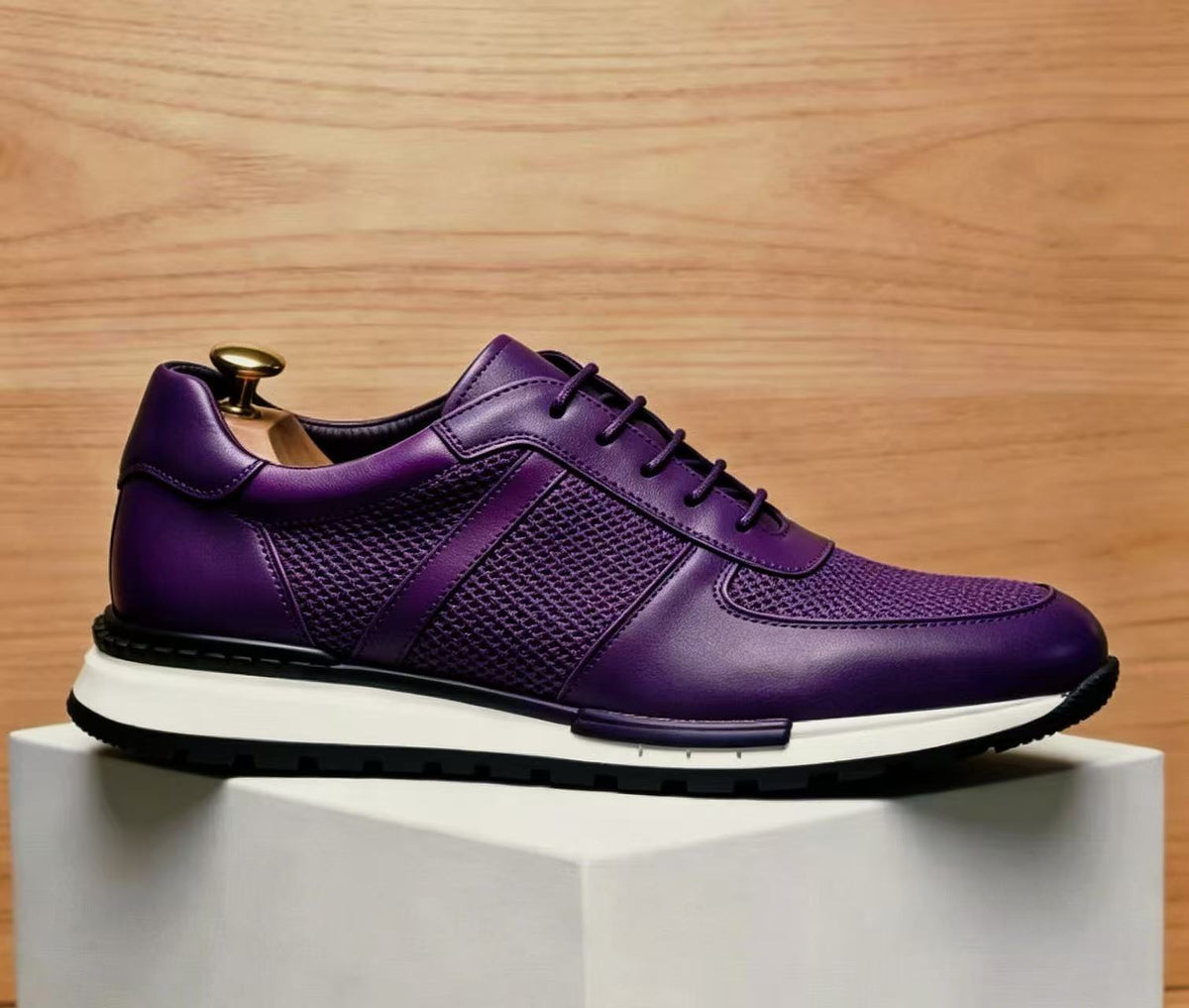 Men's genuine leather breathable, lightweight, slip-resistant business casual shoes