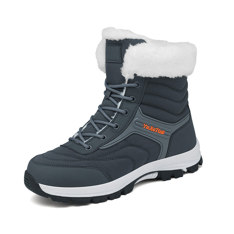Womens Snow Boots Winter Warm MidTop Outdoor Boots with Faux Fur Lining