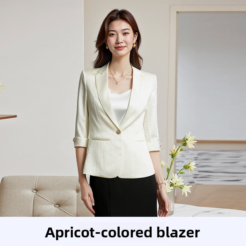 Acetate Satin Slim Fit Blazer