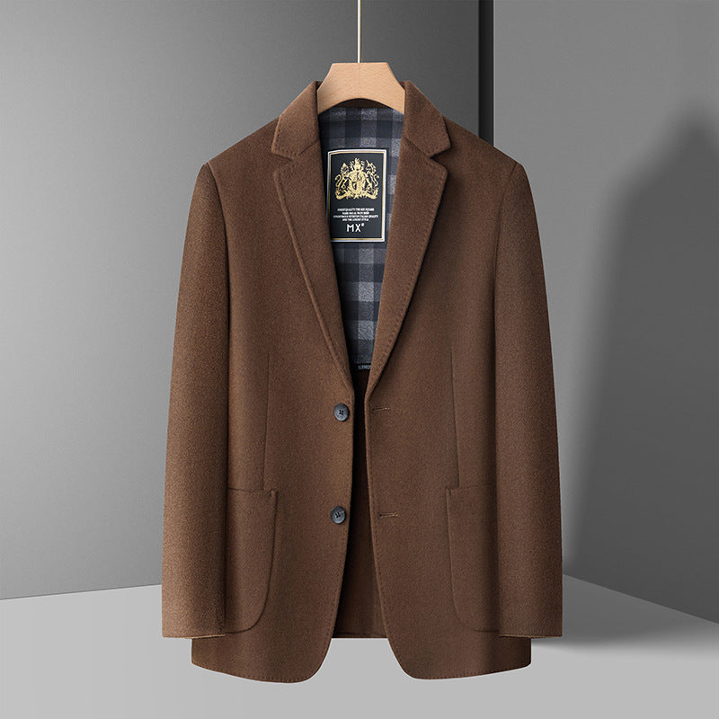 Double-Faced Wool Business Coat
