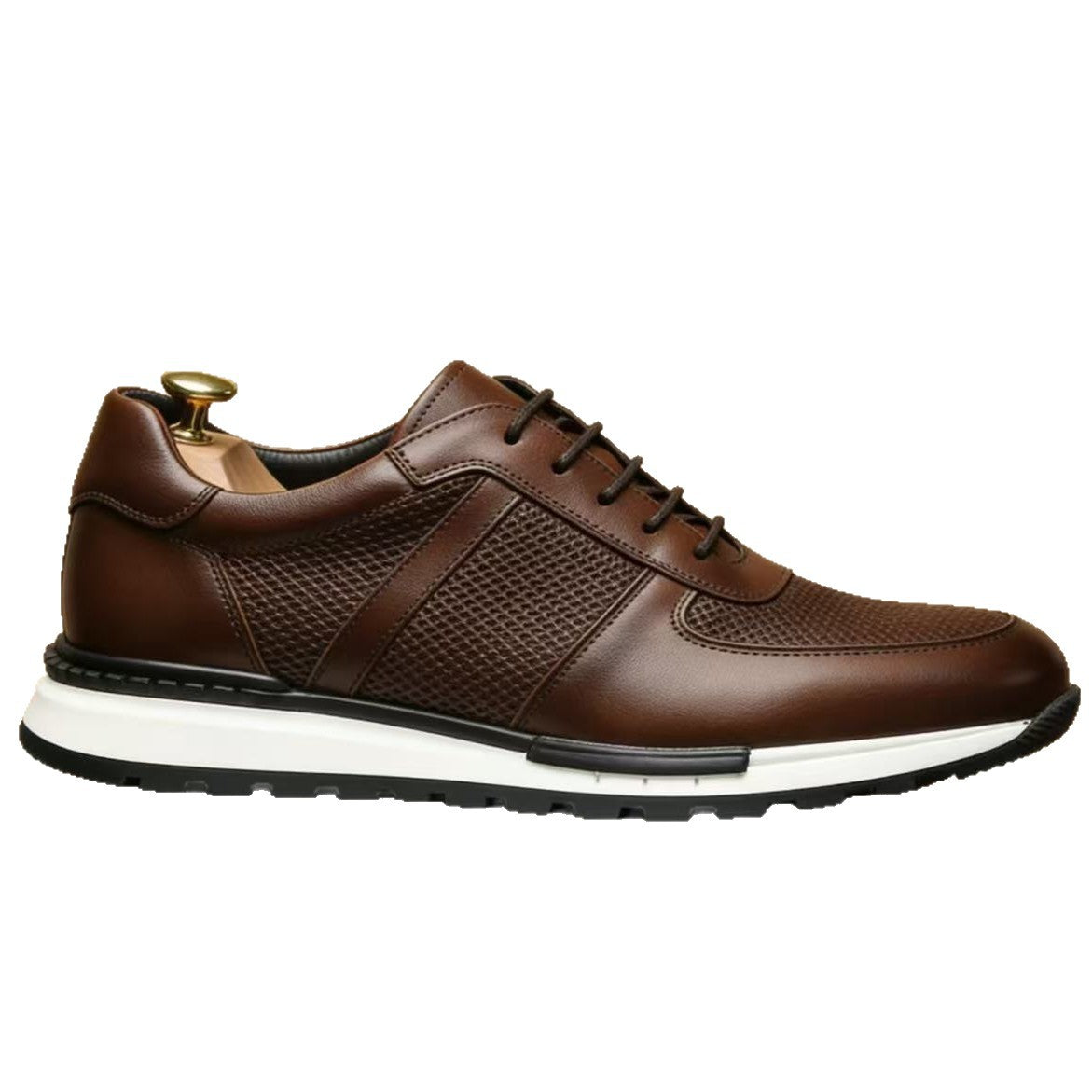 Men's genuine leather breathable, lightweight, slip-resistant business casual shoes