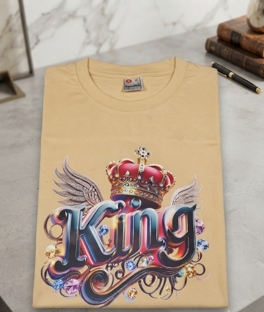 Custom Printed T-Shirt | Personalized Name, Logo & Photo | Premium Cotton Unisex Tee