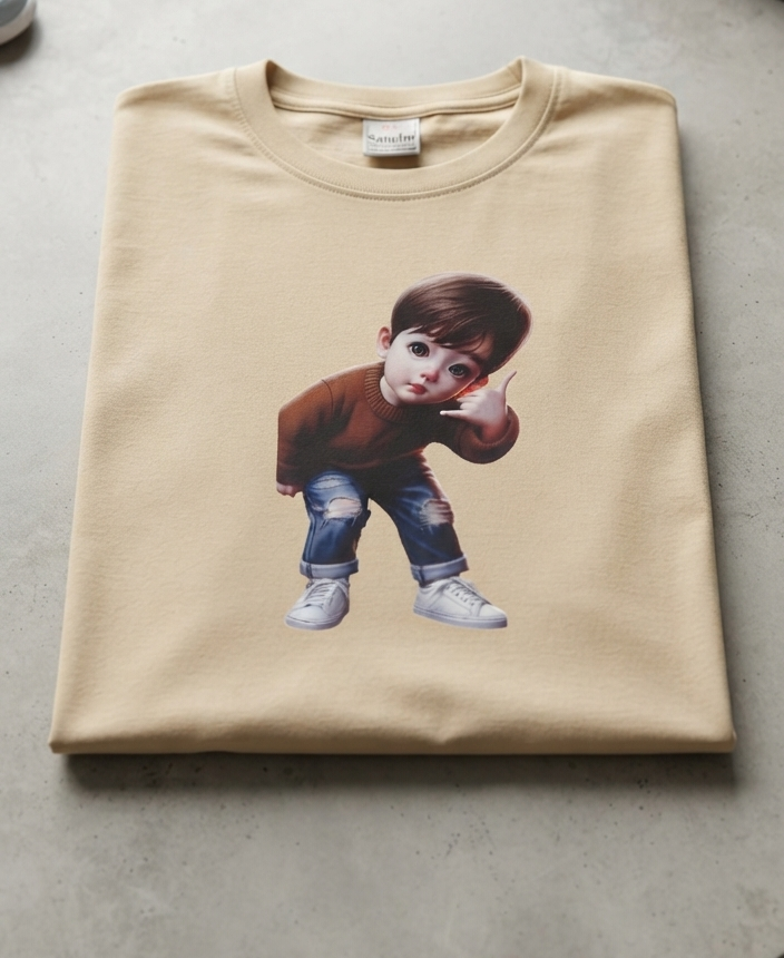 Custom Printed T-Shirt | Personalized Name, Logo & Photo | Premium Cotton Unisex Tee
